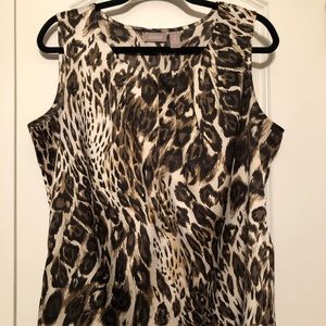 Chico’s animal print tank
